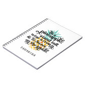 パインパーソナライズされたアップルのノートである ノートブック (左側)