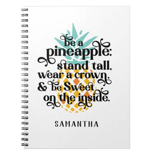 パインパーソナライズされたアップルのノートである ノートブック (正面)