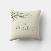 パインパーソナライズされたユニークモダンメリークリスマス クッション (裏面)