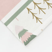 パインパーソナライズされたリトリートお洒落フリース フリースブランケット (角)