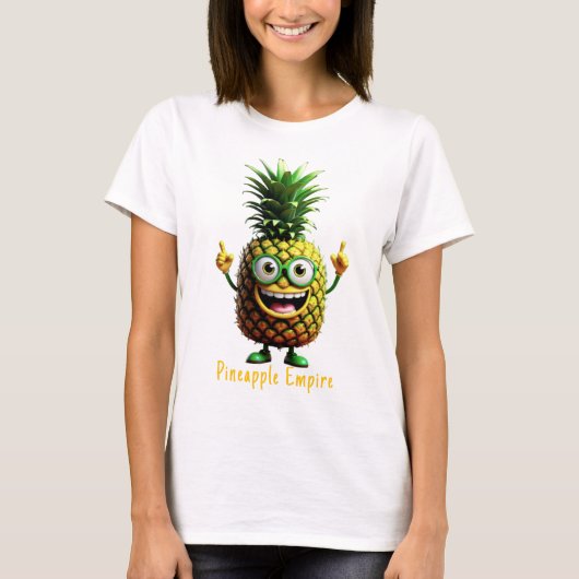 パインヒゲ – パイナップル大尉 Tシャツ (正面)