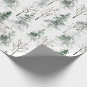 パインフォレストクリスマスホリデーラッピング紙 ラッピングペーパー (角)