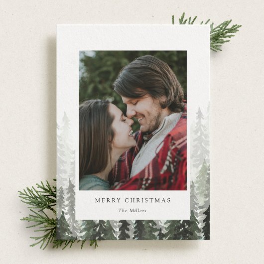 パインフォレストホリデーフォトカード シーズンカード