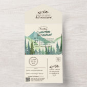 パインフォレストマウンテンアドベンチャーQRコード結婚ズ オールインワン招待状 (内側)