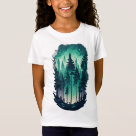 パインフォレストランドスケープ女子ジャージ素晴らしー Tシャツ