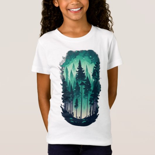 パインフォレストランドスケープ女子ジャージ素晴らしー Tシャツ (正面)