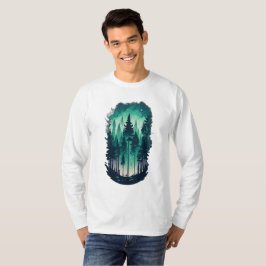 パインフォレストランドスケープ長袖 Tシャツ