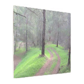 パインフォレストロード メタルプリント (アングル)