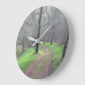 パインフォレストロード ラージ壁時計 (傾斜)
