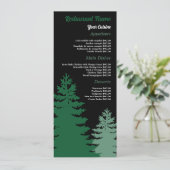 パインフォレスト、レストランスリムライン メニュー (スタンド正面)