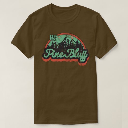 パインブラフ・アーカンソー州 Tシャツ (デザイン正面)