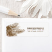 パインブランチスケッチ差出人住所ラベル ラベル (インサイチュ)