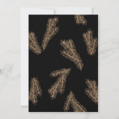 パインブランチ |ウィンターフォレスト結婚式招待状 招待状 (裏面)