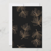 パインブランチ |ウィンターフォレスト結婚式招待状 招待状 (裏面)