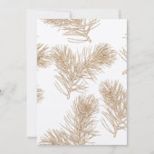 パインブランチ |ウィンターフォレスト結婚式招待状 招待状 (裏面)