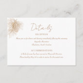 パインブランチ |冬の森結婚の詳細 エンクロージャーカード (正面)