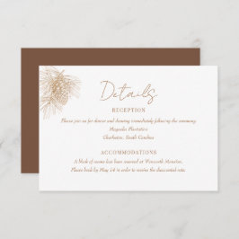 パインブランチ |冬の森結婚の詳細 エンクロージャーカード