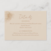 パインブランチ |冬の森結婚の詳細 エンクロージャーカード (正面)