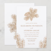 パインブランチ |冬林結婚の 招待状 (正面/裏面)
