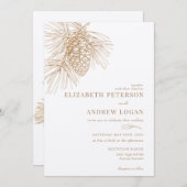 パインブランチ |冬林結婚の 招待状 (正面/裏面)