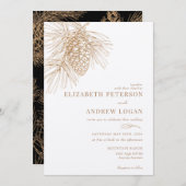 パインブランチ |冬林結婚の 招待状 (正面/裏面)