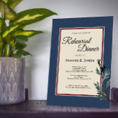 パインブルーウィンターウエディングリハーサルディナー 招待状