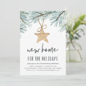 パインブーシズホリデー引っ越し祝いパーティーパーティの招待状 招待状 (スタンド正面)
