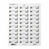 パインブーフスクリスマス差出人住所ラベル ラベル (フルシート)