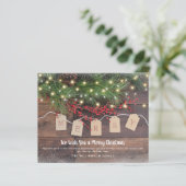 パインベリ素朴ー予算メリークリスマスカード (スタンド正面)