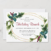 パインホエレガントリーベリークリスマスホリデーブランチ 招待状 (正面)