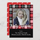 パインホ素朴リー&プレイドクリスマス写真 シーズンカード (正面/裏面)