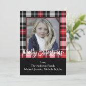 パインホ素朴リー&プレイドクリスマス写真 シーズンカード (スタンド正面)