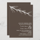 パインボウブラウンリハーサルディナー招待状 招待状 (正面/裏面)