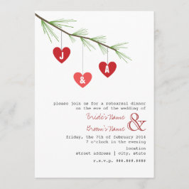 パインボー&ハートリハーサルディナー招待状 招待状