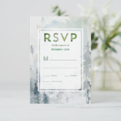 パインマウンテンウォーター素朴カラースプルスグリーンRSVP エンクロージャーカード (スタンド正面)