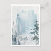 パインマウンテンウォーター素朴カラースプルスグリーンRSVP エンクロージャーカード (裏面)