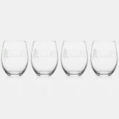 パインマウンテンキャビンレンタル- ステムなしワイングラス (裏面)