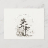 パインマウンテンランドスケープ結婚スケッチ詳細 エンクロージャーカード (裏面)