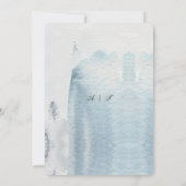 パインマウンテン ウォーターカラー ラスティック 招待状 (裏面)