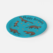 パインマルテンズハッピーバースデー ペーパープレート (アングル)