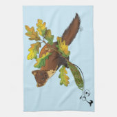 パインマルテン紅葉 キッチンタオル (縦)