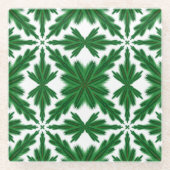 パインマンダラガラスコースター ガラスコースター (正面)