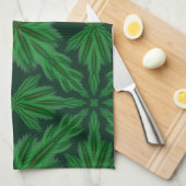 パインマンダラフォレストキッチンタオル キッチンタオル (四つ折り)