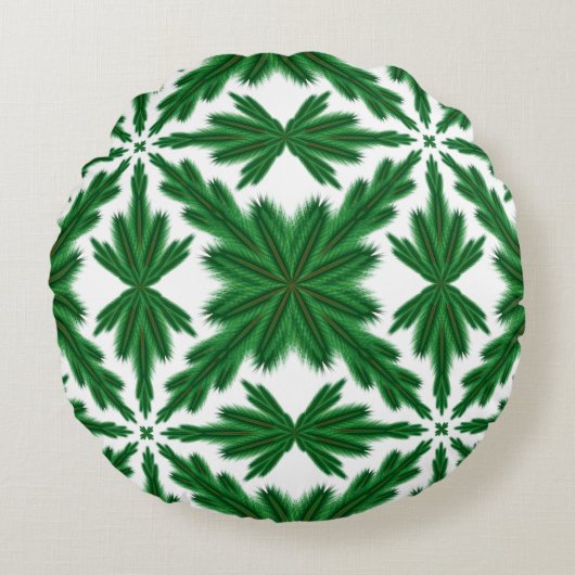 パインマンダララウンド装飾用クッション ラウンドクッション (正面)