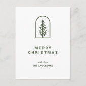 パインミニマルホリデーポストカード シーズンポストカード (正面)