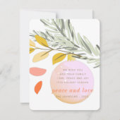 パインモダンにクリスマス冬雪オーナメント シーズンカード (正面)