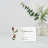 パインモダンウォーター色RSVPエンクロージャカード エンクロージャーカード (スタンド正面)