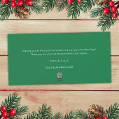 パインモダングリーンと金ゴールドメタルJoyビジネスロゴ シーズンカード