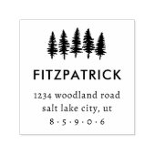 パインモダンツリーズファミリー名差出人住所 セルフインキングスタンプ (デザイン)