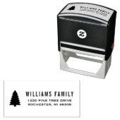 パインモダンツリーホリデイ差出人住所 セルフインキングスタンプ (インサイチュ)